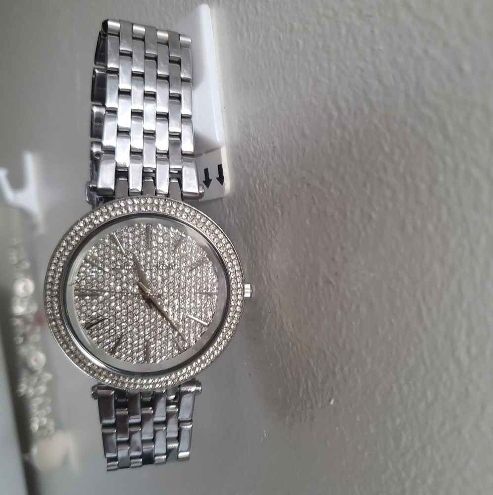 Micheal Kors Darci Silver Crystal Watch